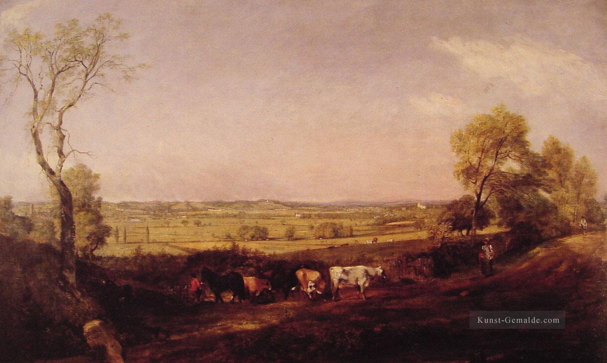 Dedham Vale Morgen Romantische Landschaft John Constable Ölgemälde